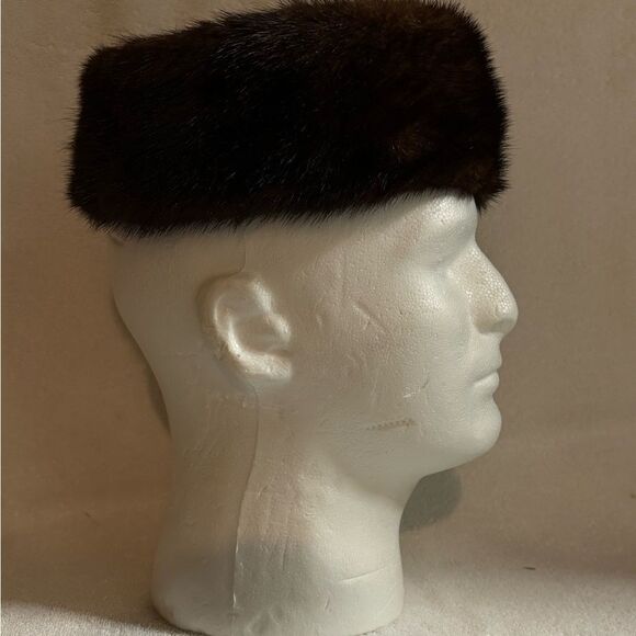 Brown Fur Vintage Hat - Picture 3 of 4